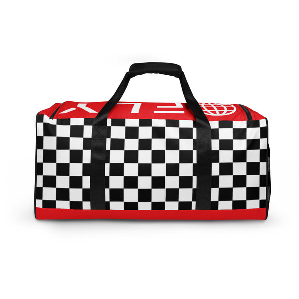 Checkered Red Duffle bag
