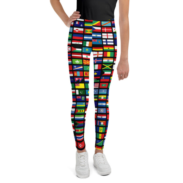 Fly International World Flag Youth Leggings