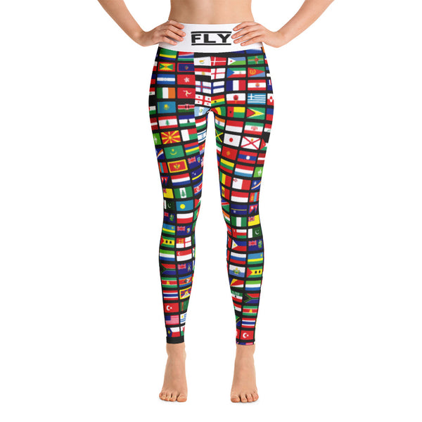 World Flag Yoga Leggings