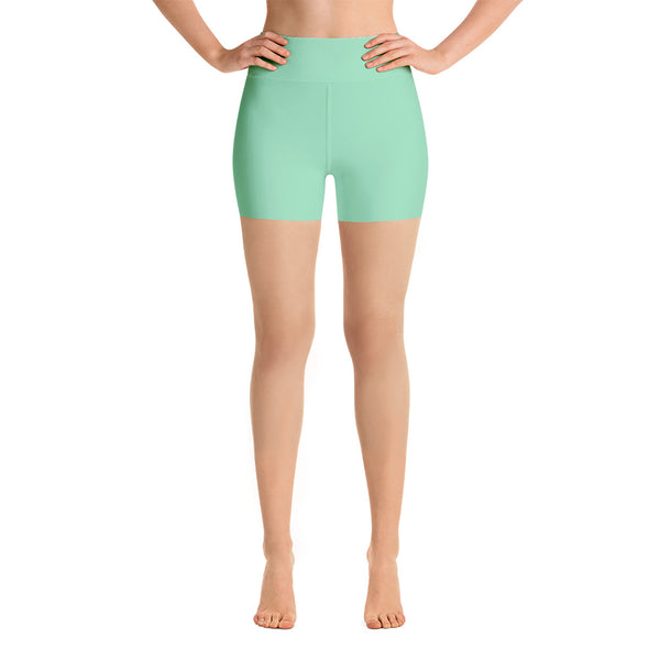 Sea Green Yoga Shorts
